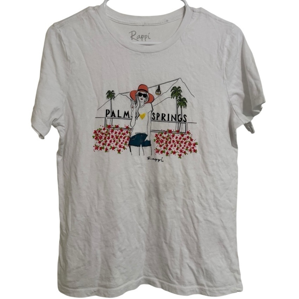 Palm Springs Tramway Graphic Tee - M White